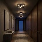 Hublot LED Écho blanc mat, vue de face