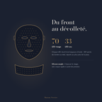 Masque LED visage et cou : 70 LED visage, 33 LED cou
