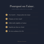 Pourquoi on aime la suspension Ballade en travertin naturel