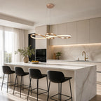 Suspension LED Sonate, finition or brossé