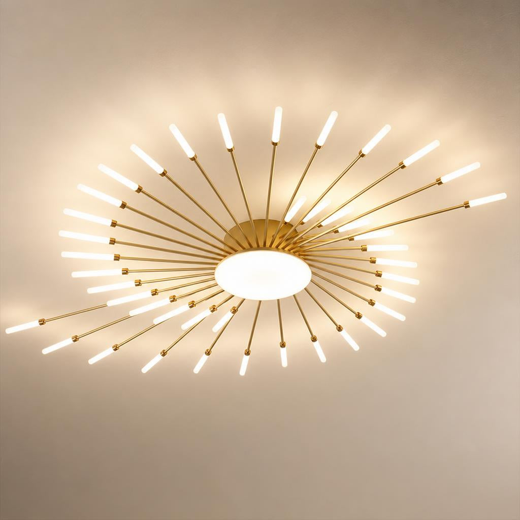 Suspension LED ronde Nocturne 42 cm au-dessus d'une table