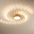 Suspension LED ronde Nocturne 42 cm au-dessus d'une table