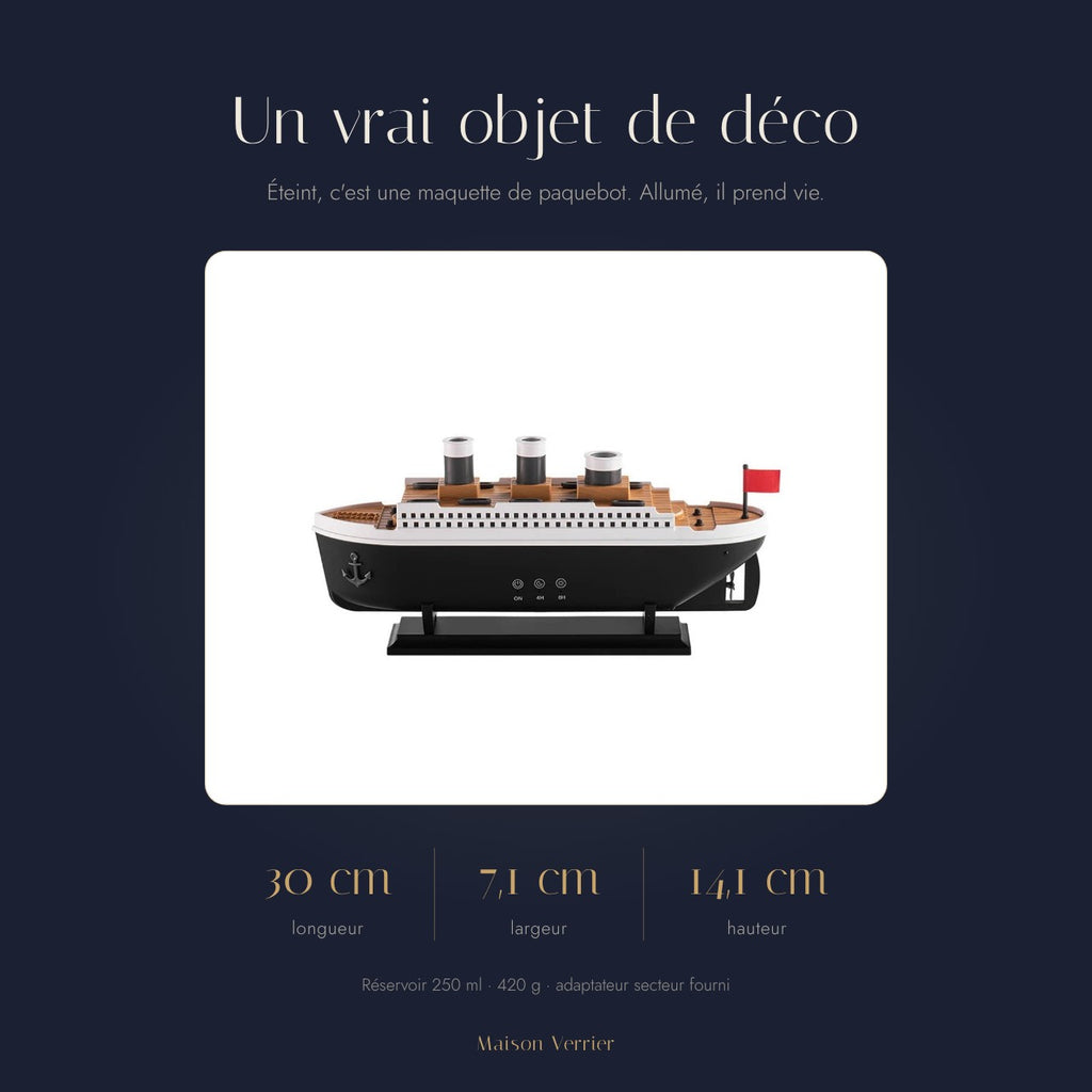 Diffuseur paquebot Barcarolle : dimensions