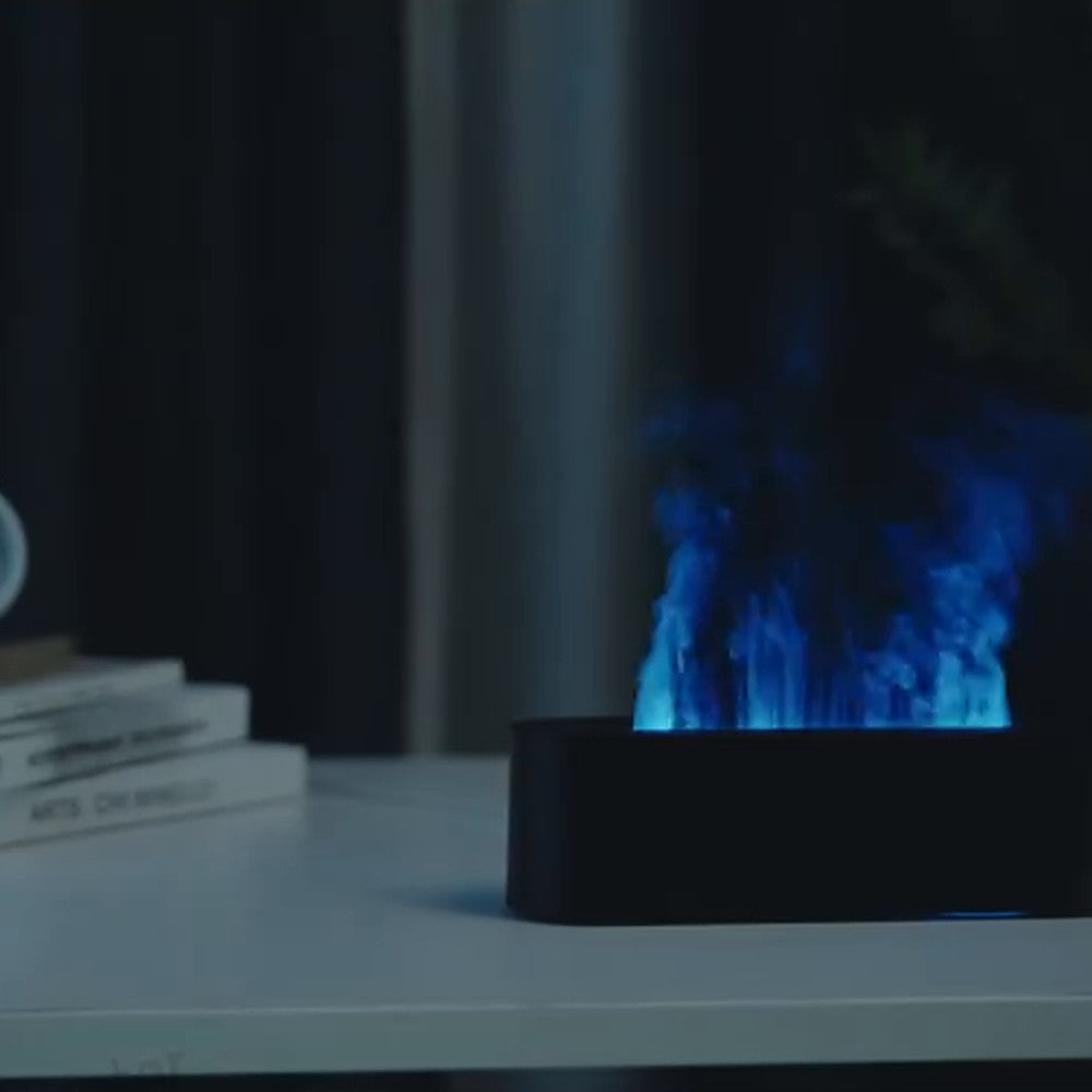 Diffuseur effet flamme Boléro : lumière bleue