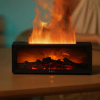 Humidificateur cheminée Rhapsodie : dans un salon