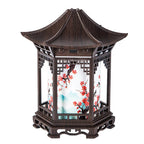 Diffuseur lanterne Lyre : bois foncé