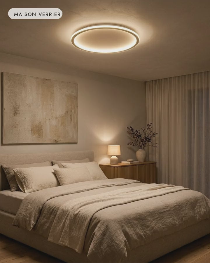 Vidéo du plafonnier LED rond Halo