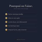 Pourquoi on aime la lampe champignon Romance