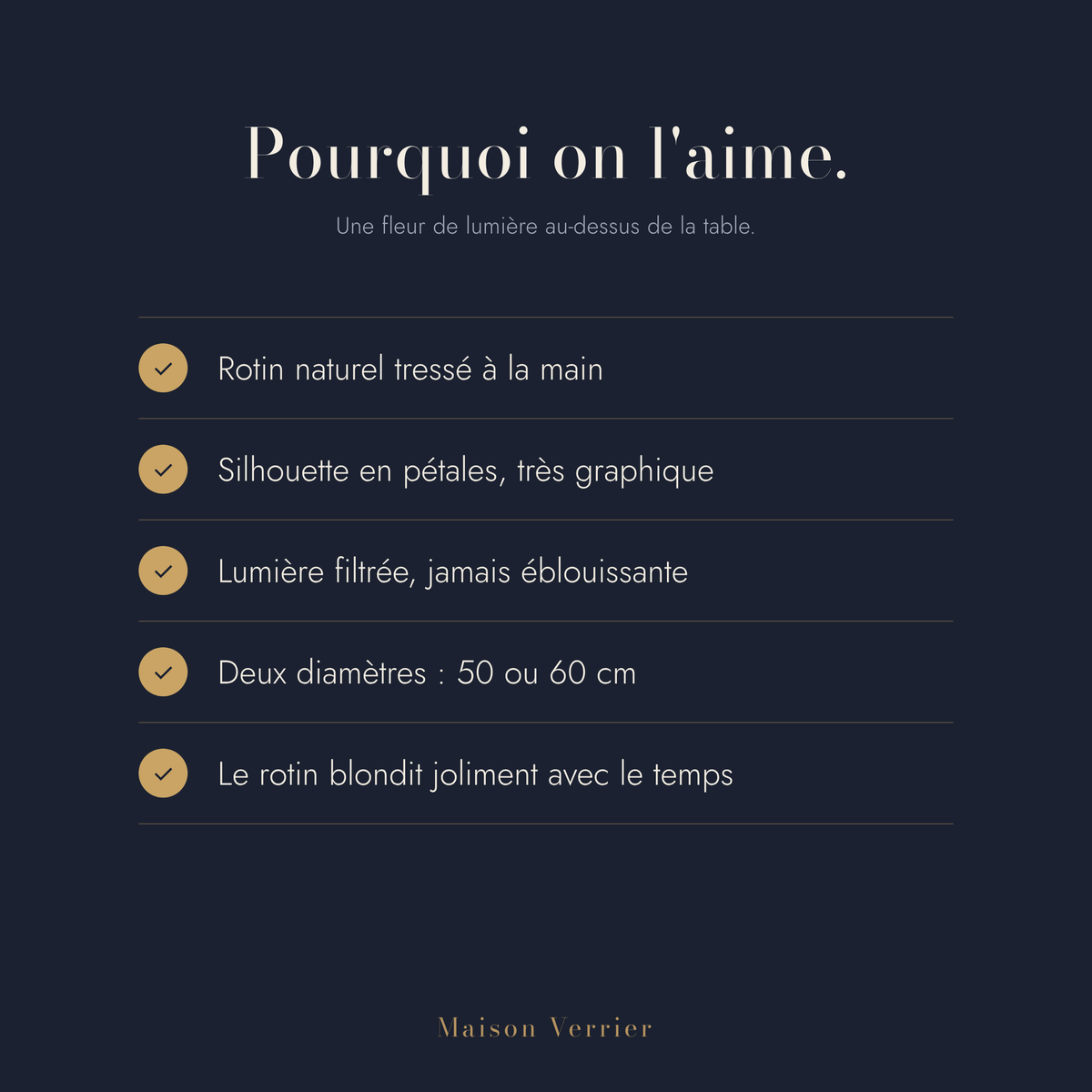 Pourquoi on aime la suspension Valse en rotin tressé