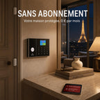 Centrale d'alarme Vigie dans une entrée, alerte reçue sur le téléphone